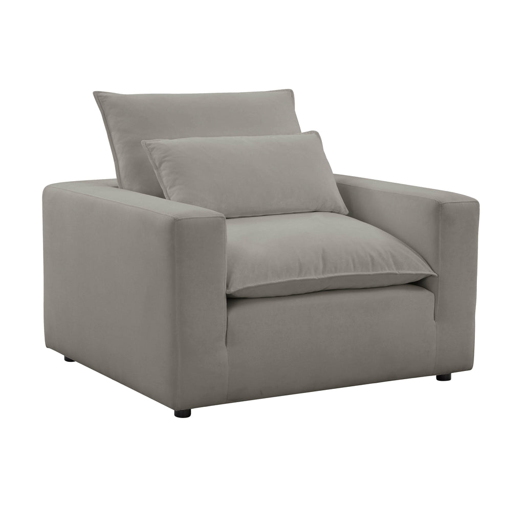 Cali Performance Fabric Armchair — Slate null
