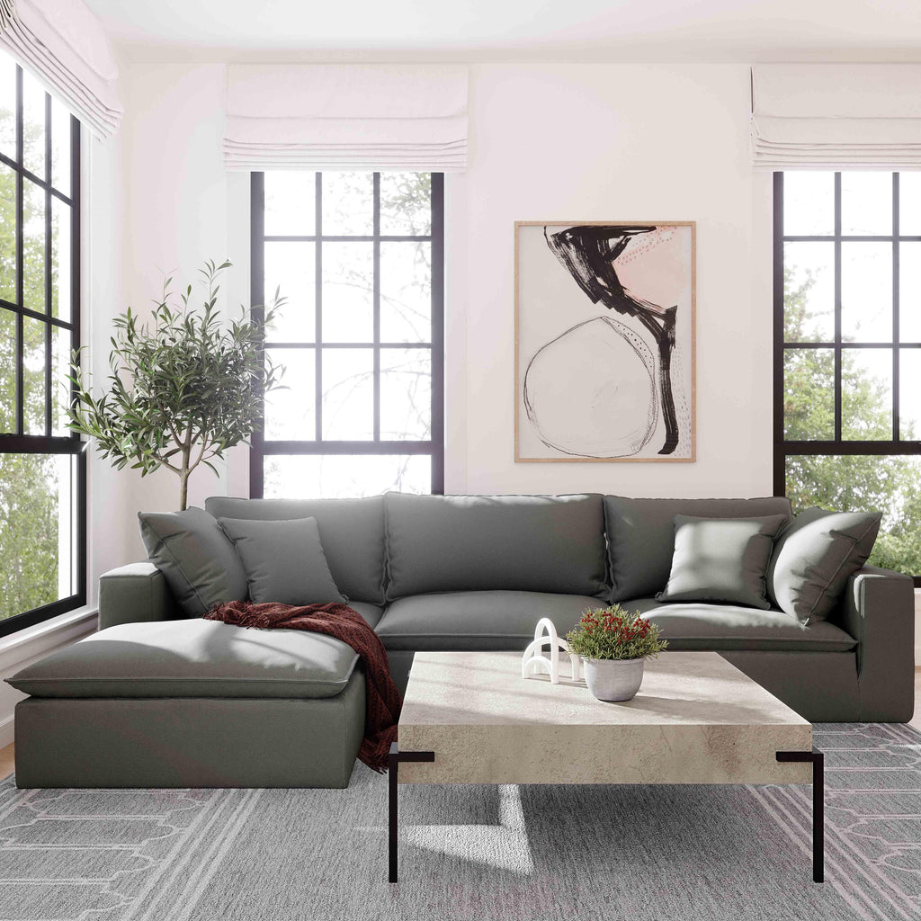 Cali Performance Fabric Modular Armless Chair