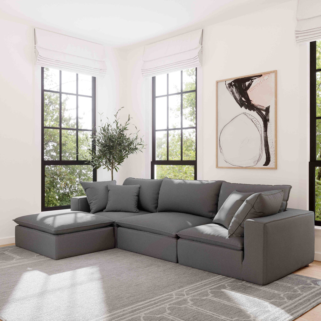 Cali Performance Fabric Modular Armless Chair