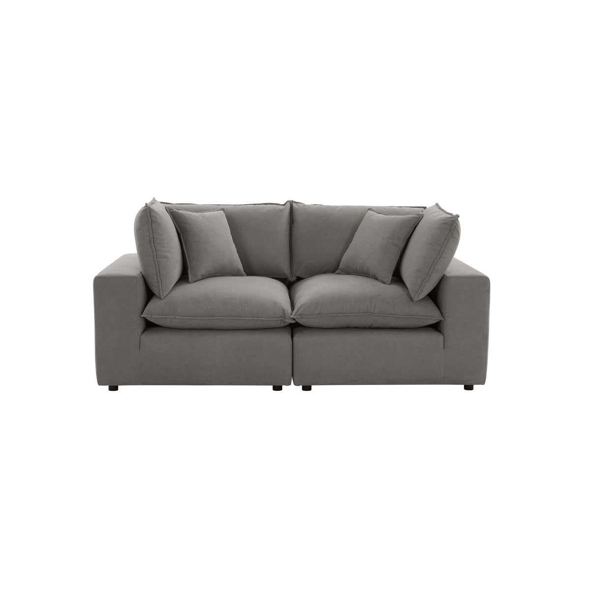 Cali 80" Modular Loveseat — Slate null