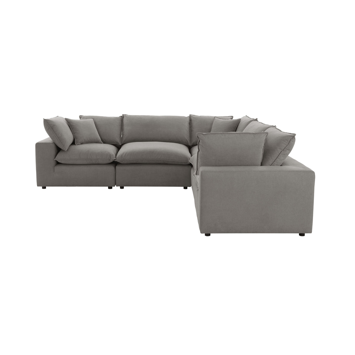 Cali 5-Piece Performance Fabric Modular L-Sectional