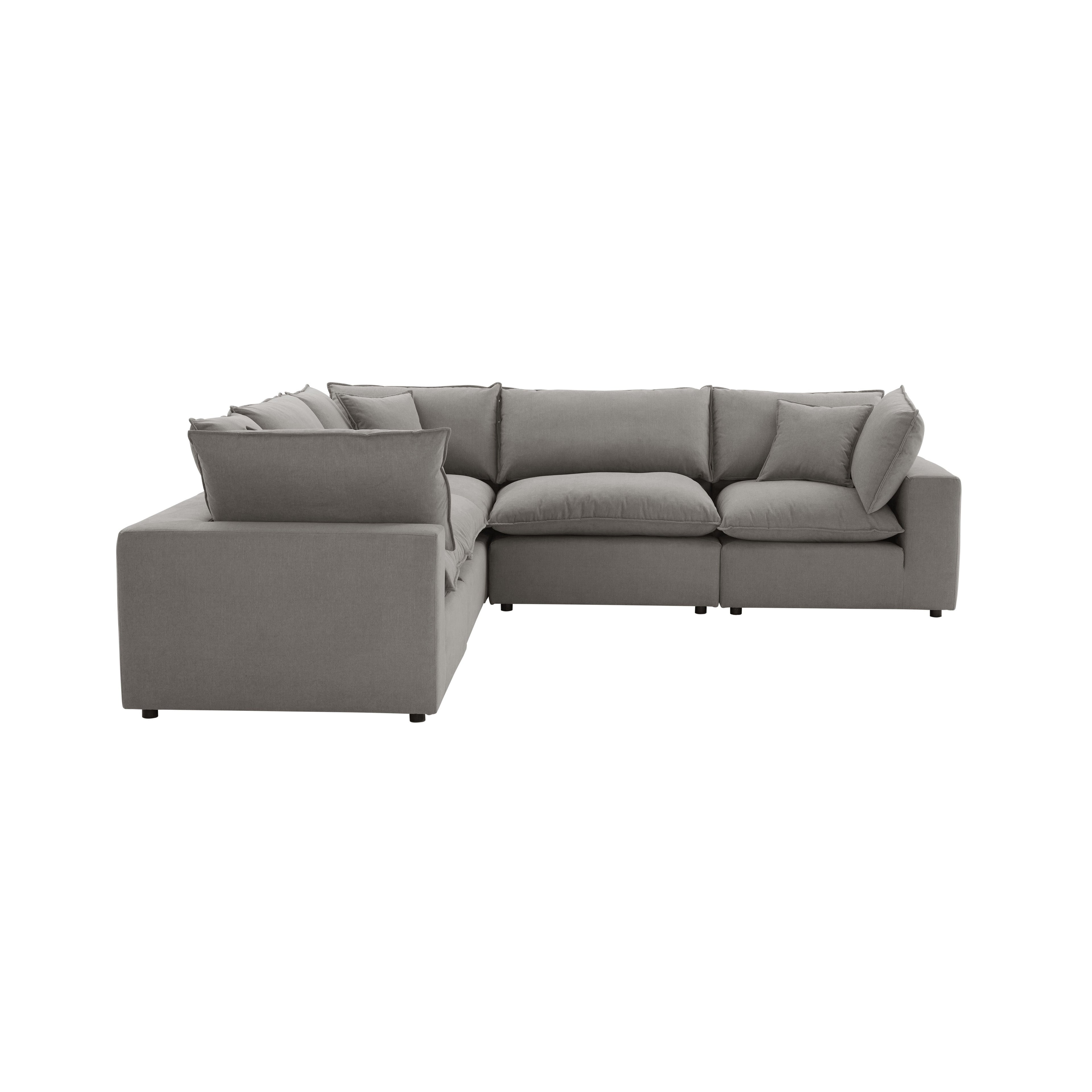 Cali 5-Piece Performance Fabric Modular L-Sectional