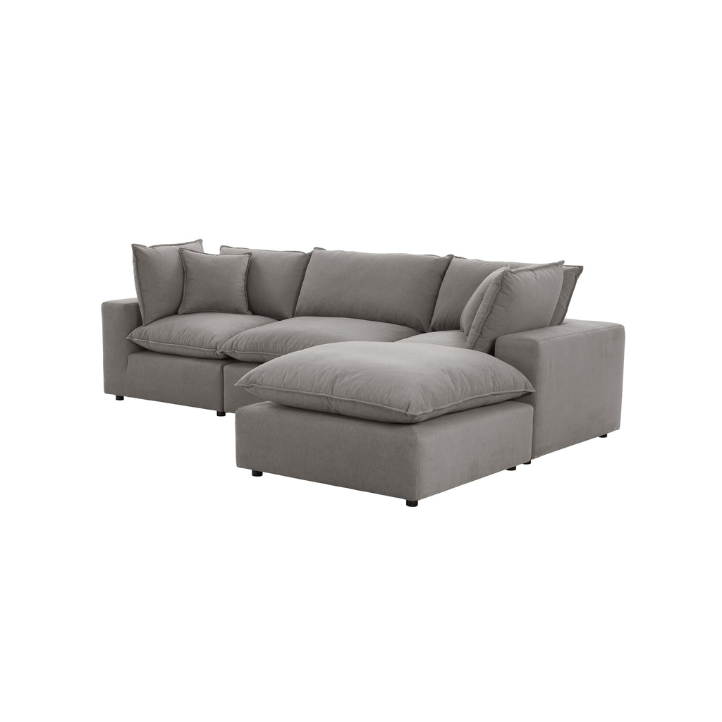 Cali 4-Piece Performance Fabric Modular Sectional