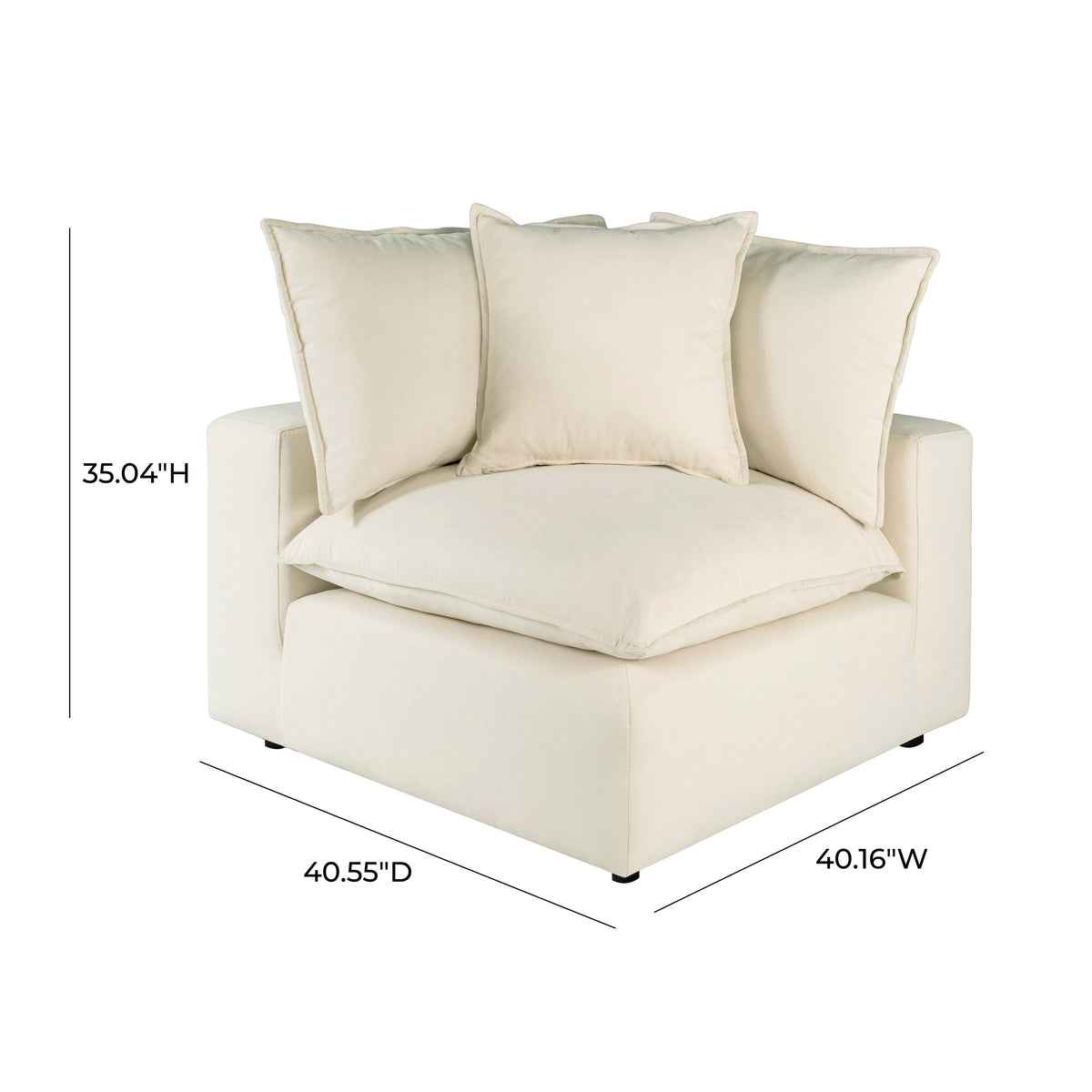 Cali Performance Fabric Modular Corner Chair