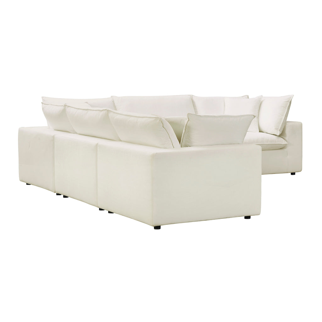 Cali 5-Piece Performance Fabric Modular L-Sectional
