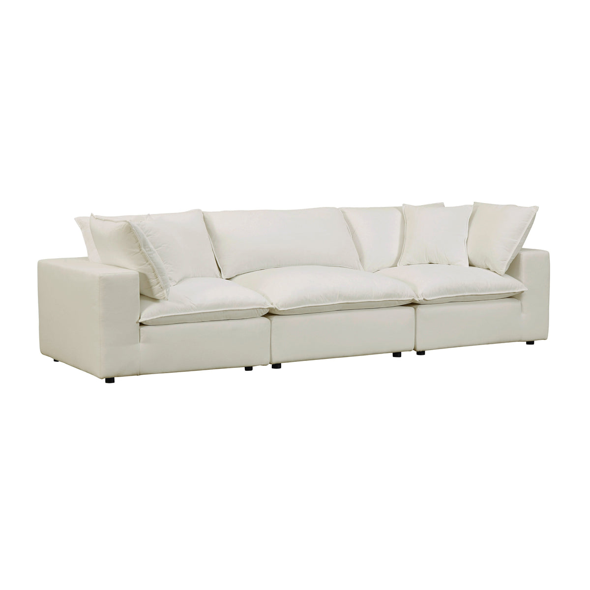 Cali 120" Performance Fabric Modular Sofa — Natural null