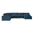 Cali 7-Piece Performance Fabric Modular Large Chaise Sectional