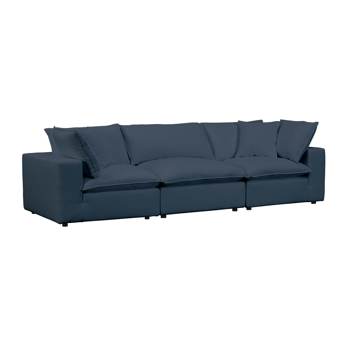 Cali 120" Performance Fabric Modular Sofa — Navy null
