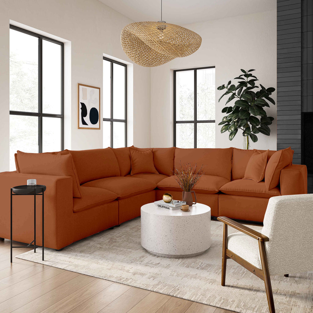Cali Performance Fabric Modular Armless Chair