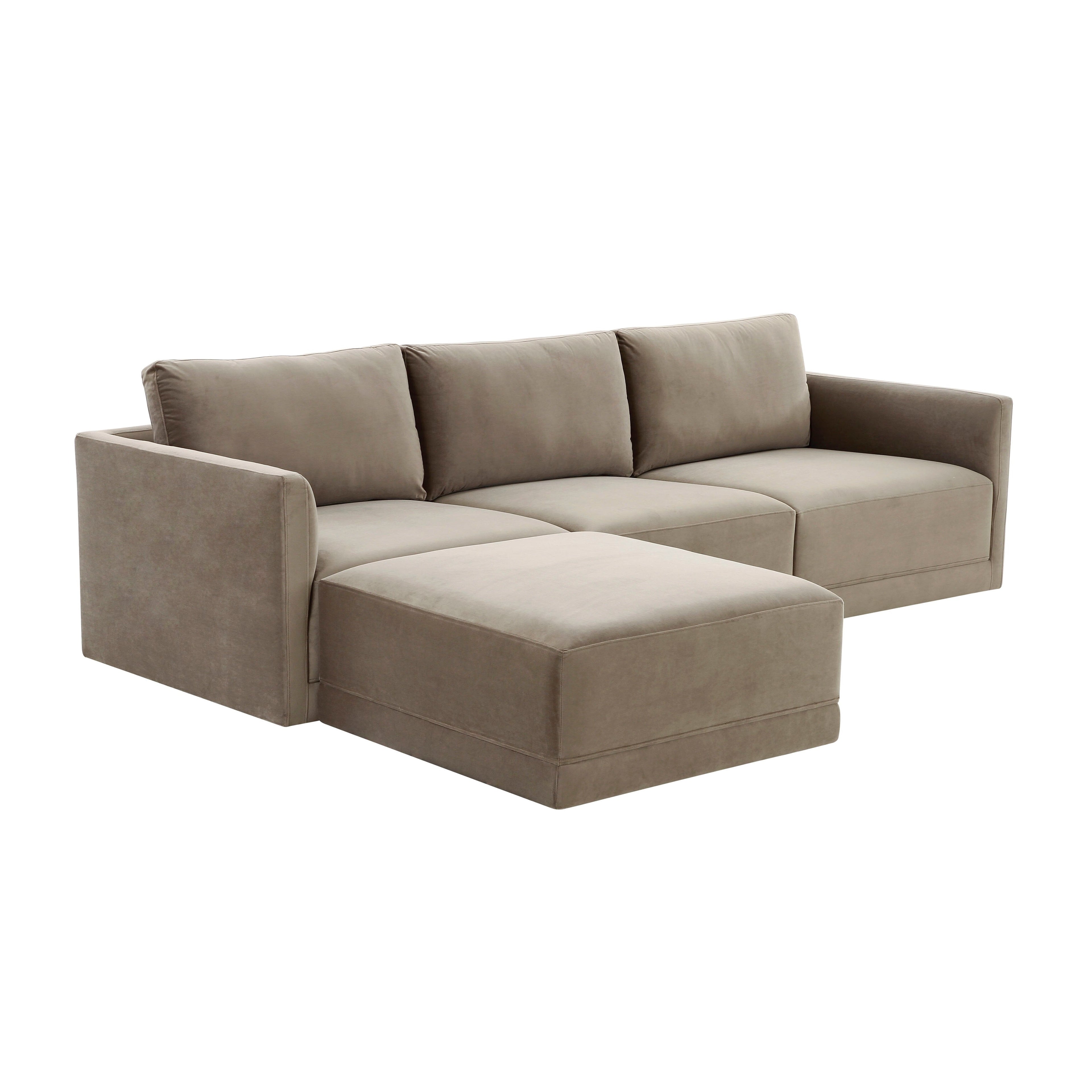Willow 4-Piece Performance Velvet Modular Sectional