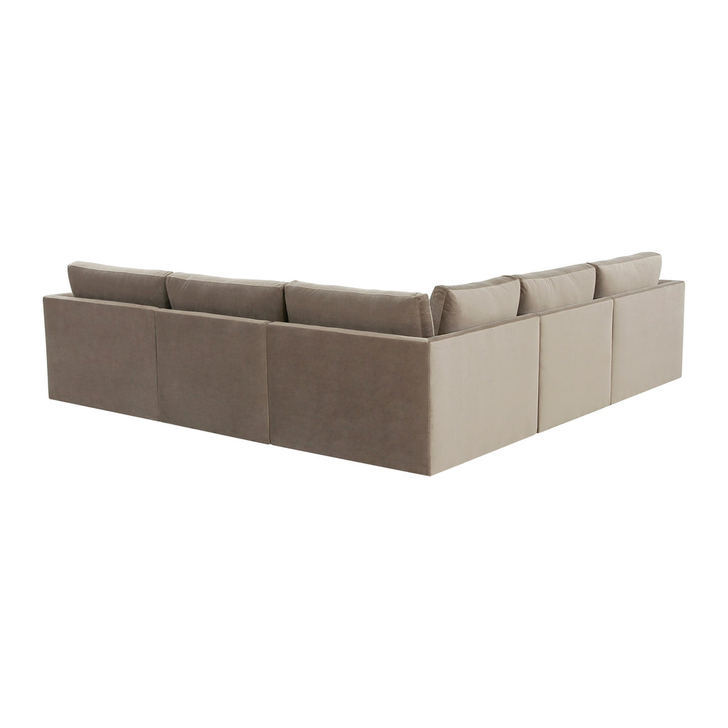 Willow 5-Piece Performance Velvet Modular L Sectional