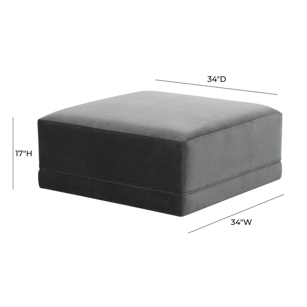 Willow Performance Velvet Modular Ottoman