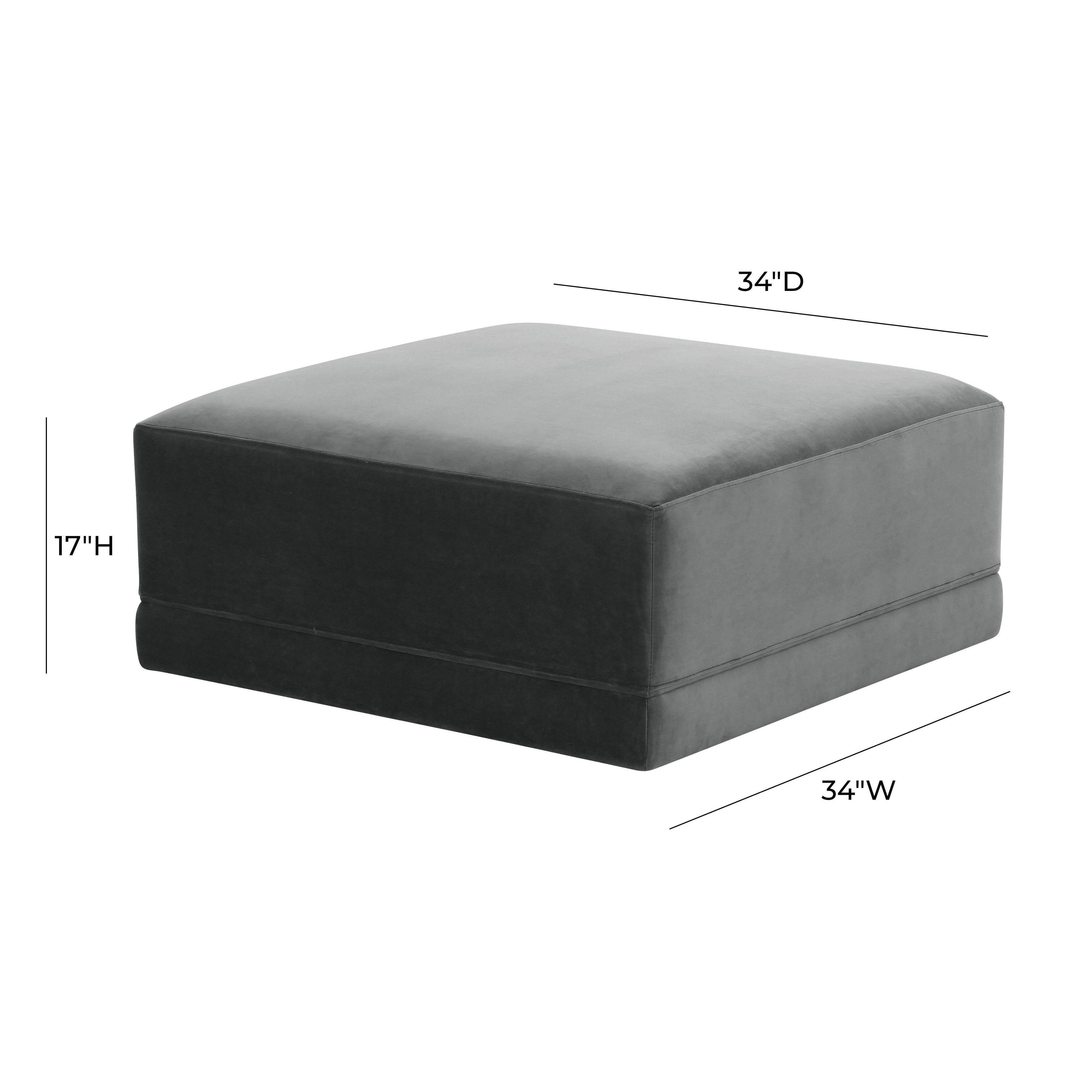 Willow Performance Velvet Modular Ottoman