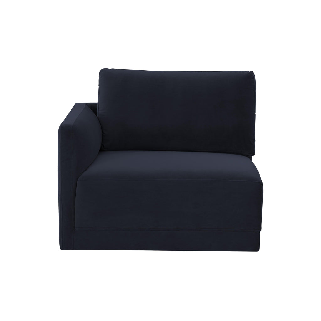 Willow Performance Velvet Modular LAF Corner Chair