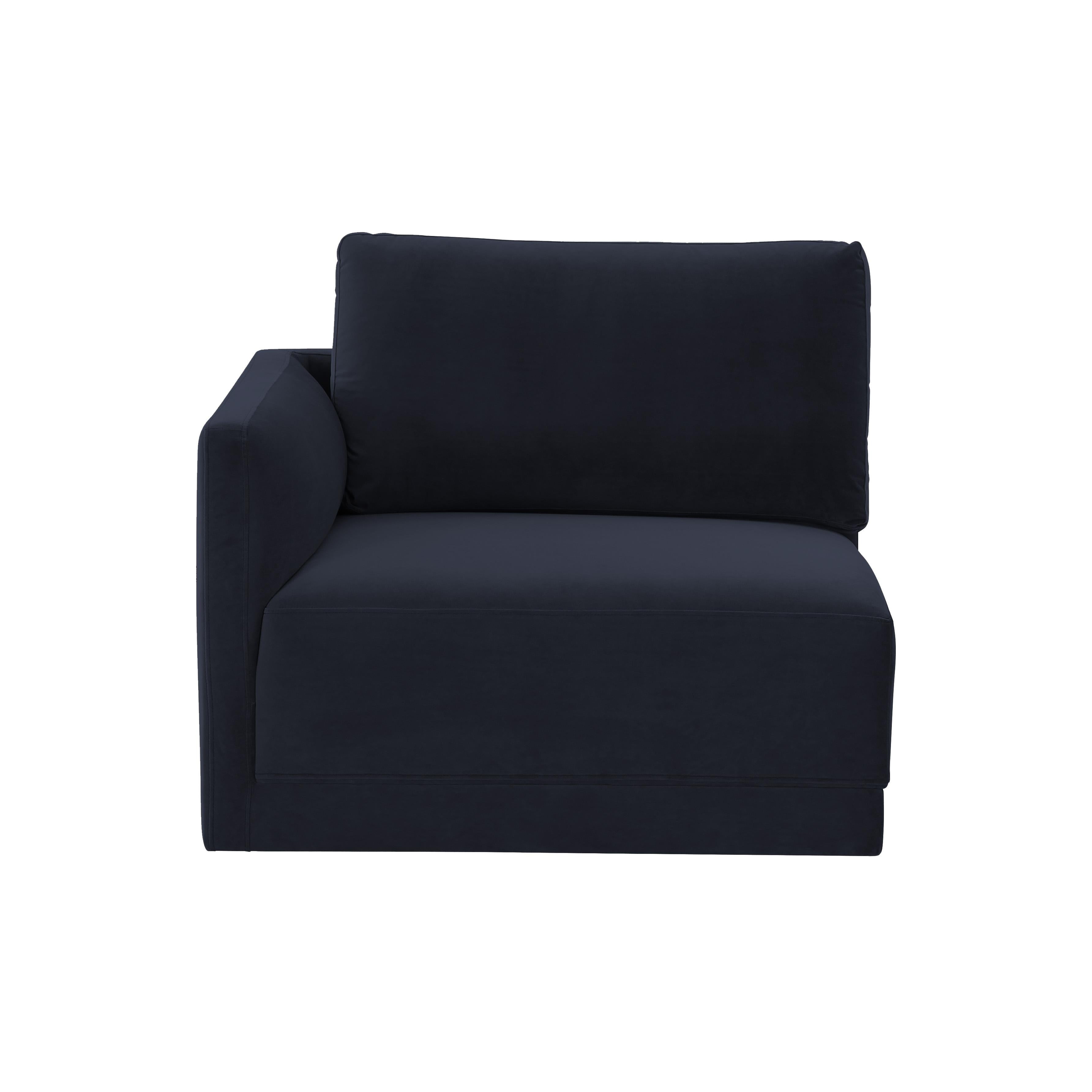 Willow Performance Velvet Modular LAF Corner Chair