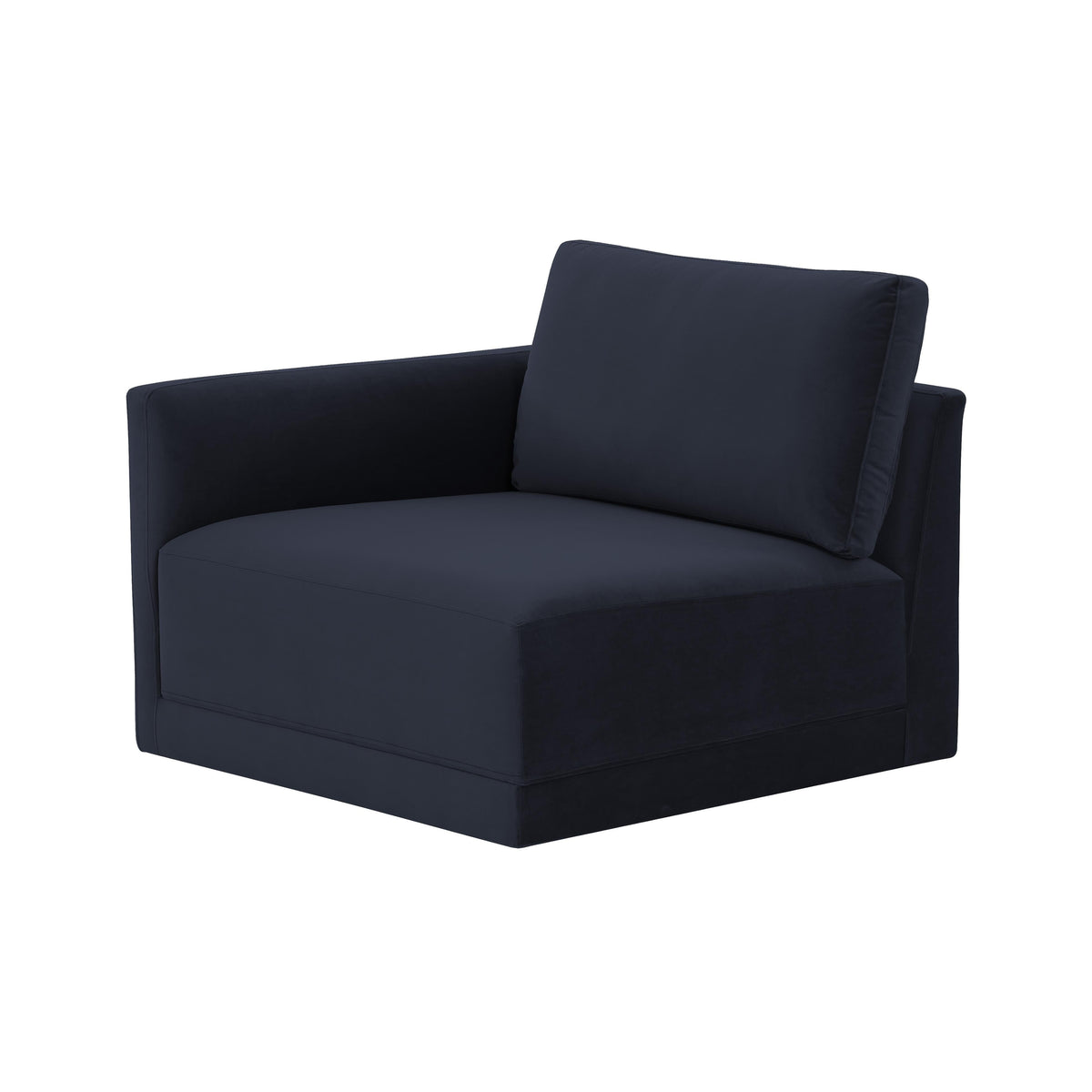 Willow Performance Velvet Modular LAF Corner Chair