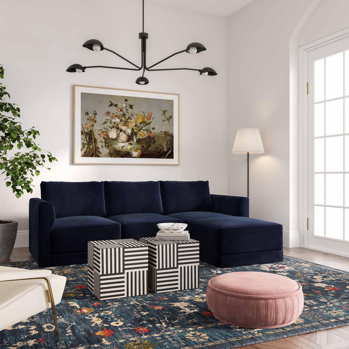 Willow Performance Velvet Modular Sectional Collection