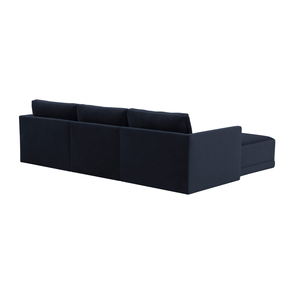 Willow 4-Piece Performance Velvet Modular Sectional