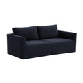 Willow 74" Performance Velvet Modular Loveseat