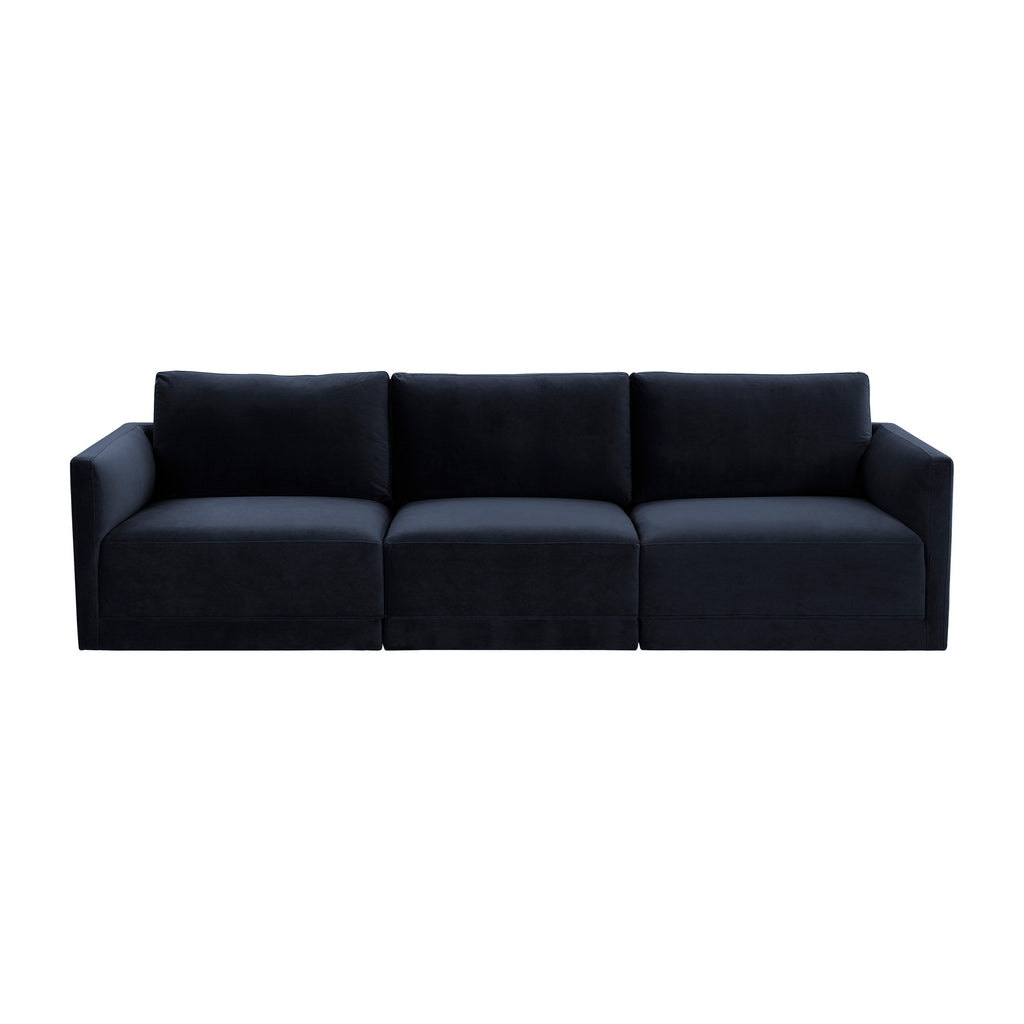 Willow 105" Performance Velvet Modular Sofa