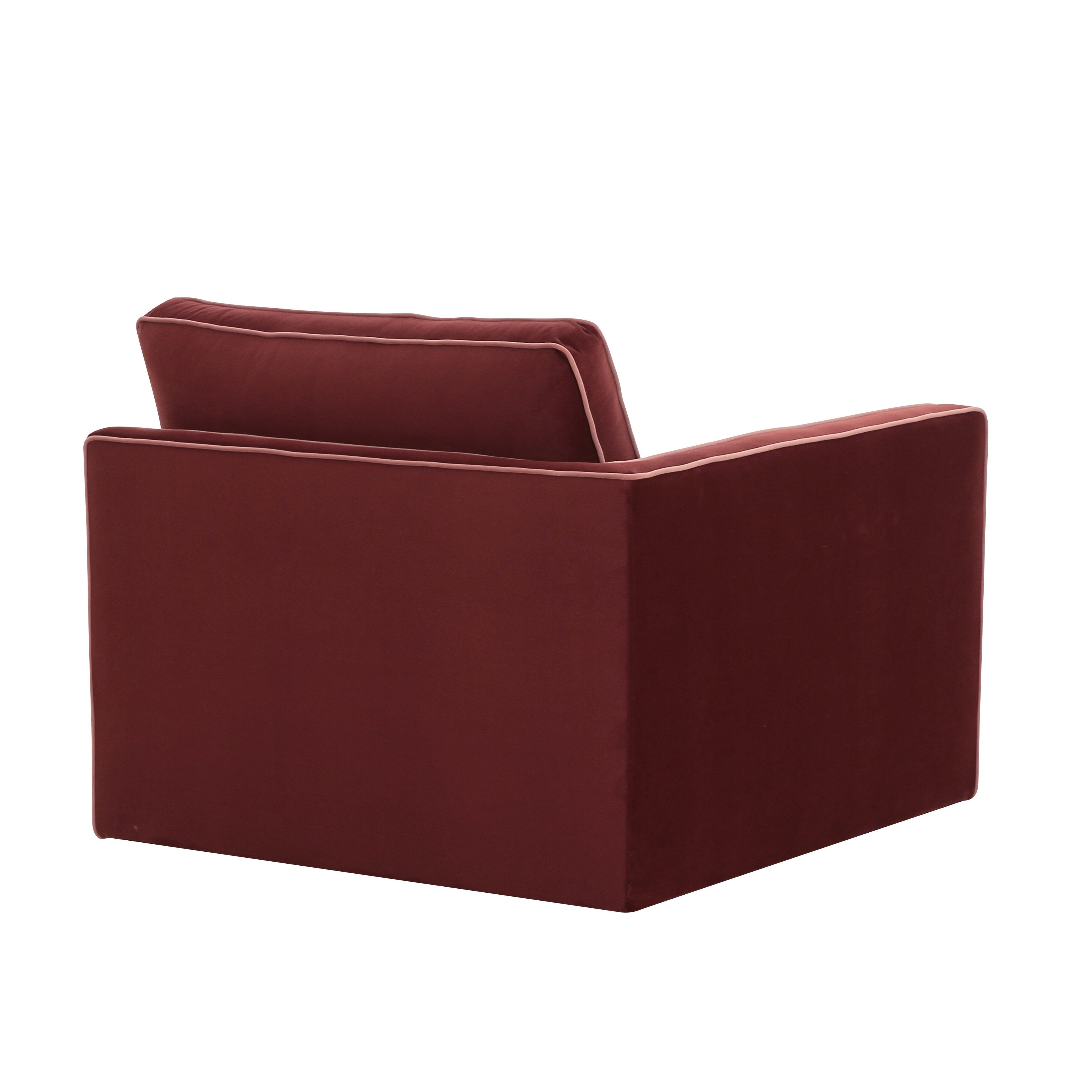Willow Performance Velvet Modular LAF Corner Chair