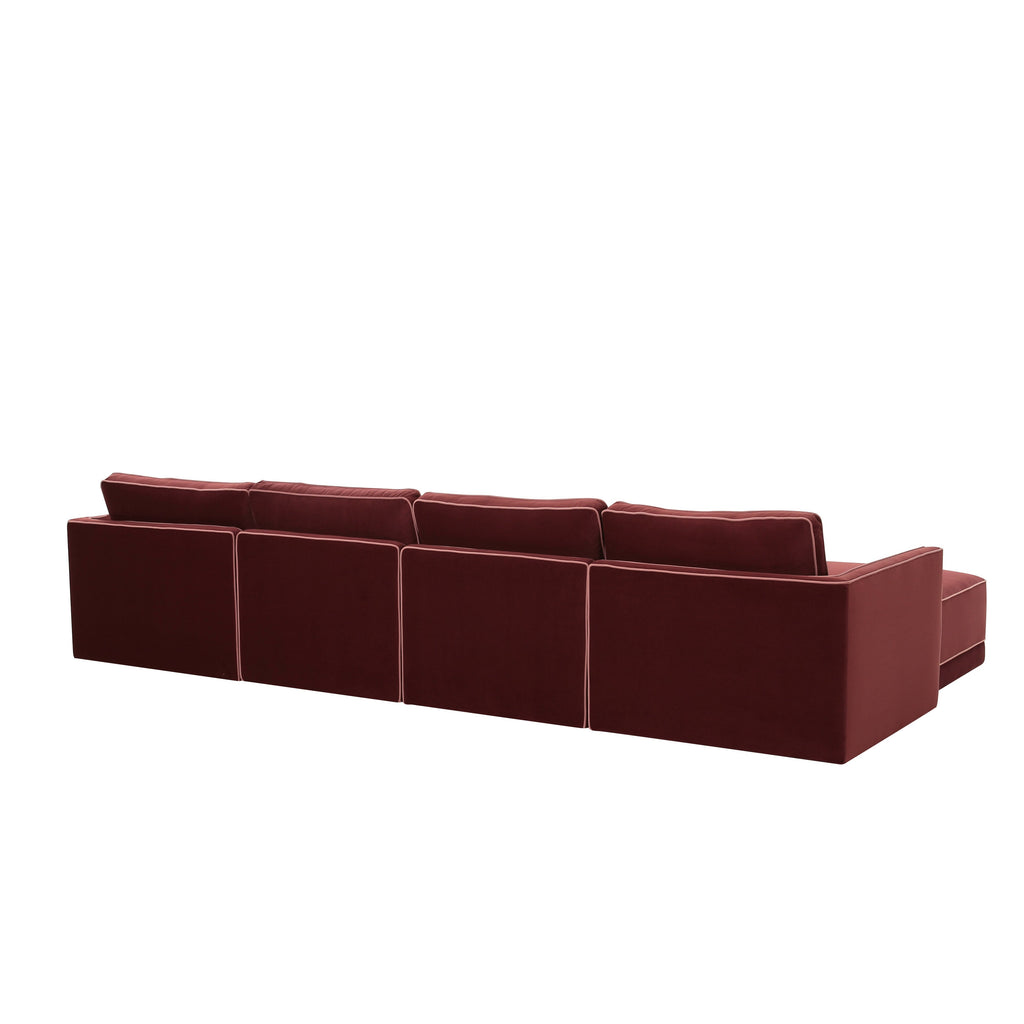 Willow 6-Piece Performance Velvet Modular U Sectional