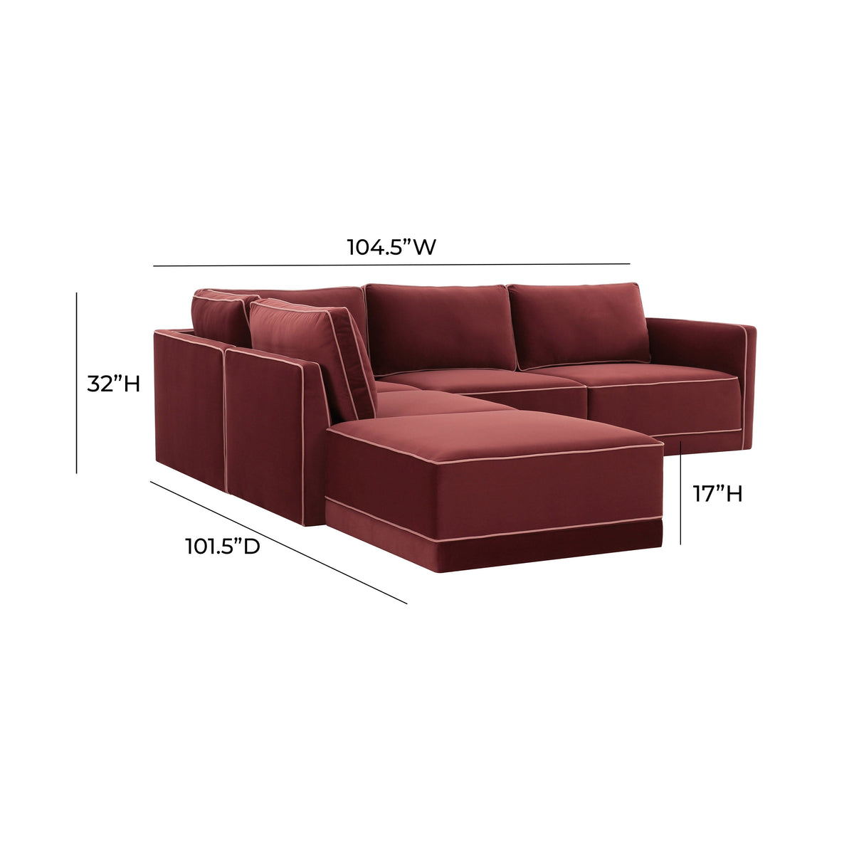 Willow Performance Velvet Modular Sectional Collection