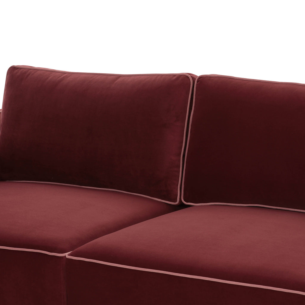 Willow 74" Performance Velvet Modular Loveseat