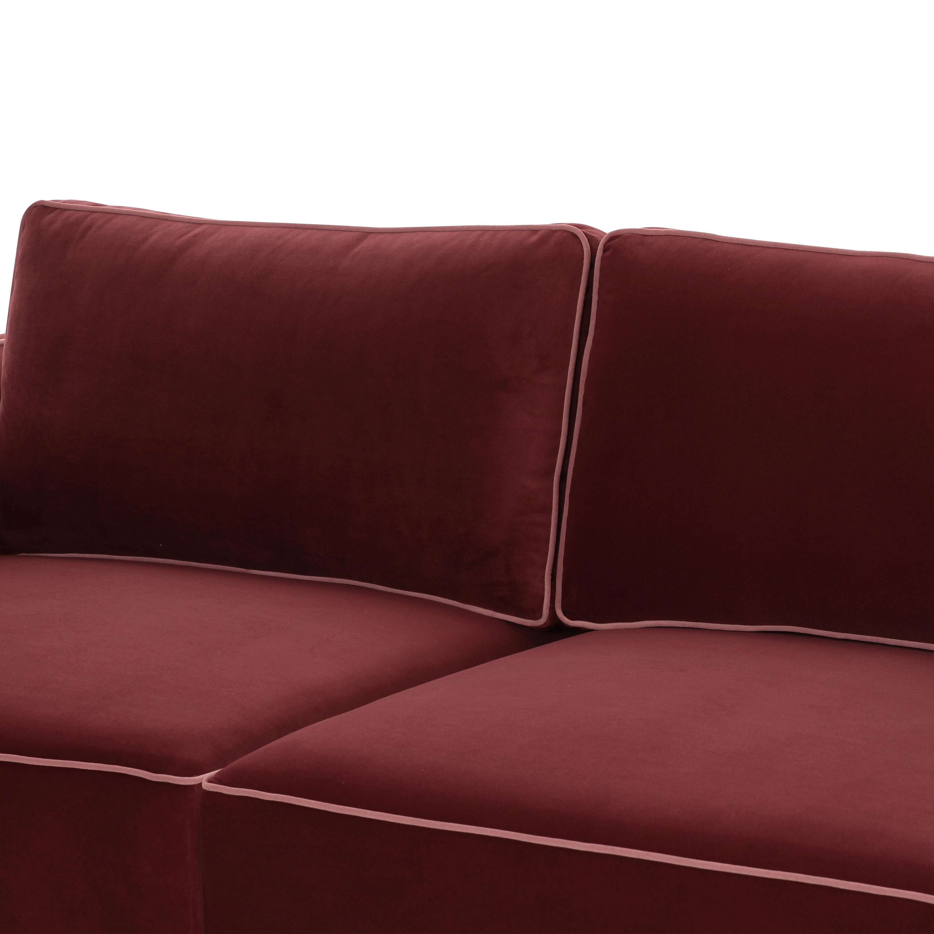 Willow 105" Performance Velvet Modular Sofa