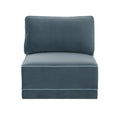 Willow Performance Velvet Modular Armless Chair