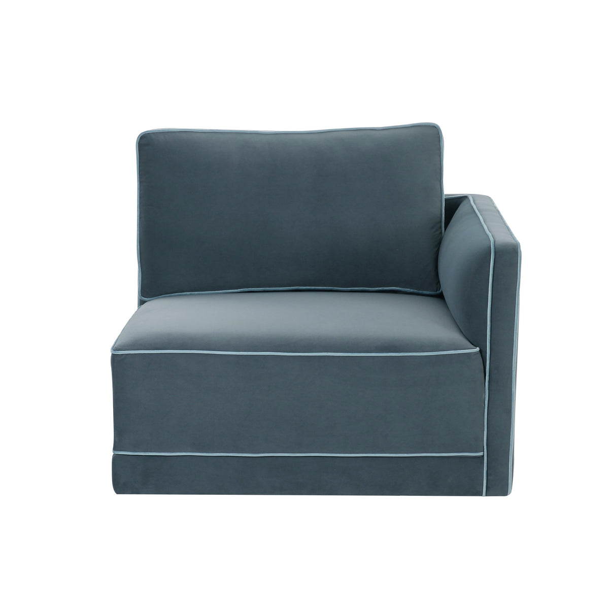 Willow Performance Velvet Modular RAF Corner Chair