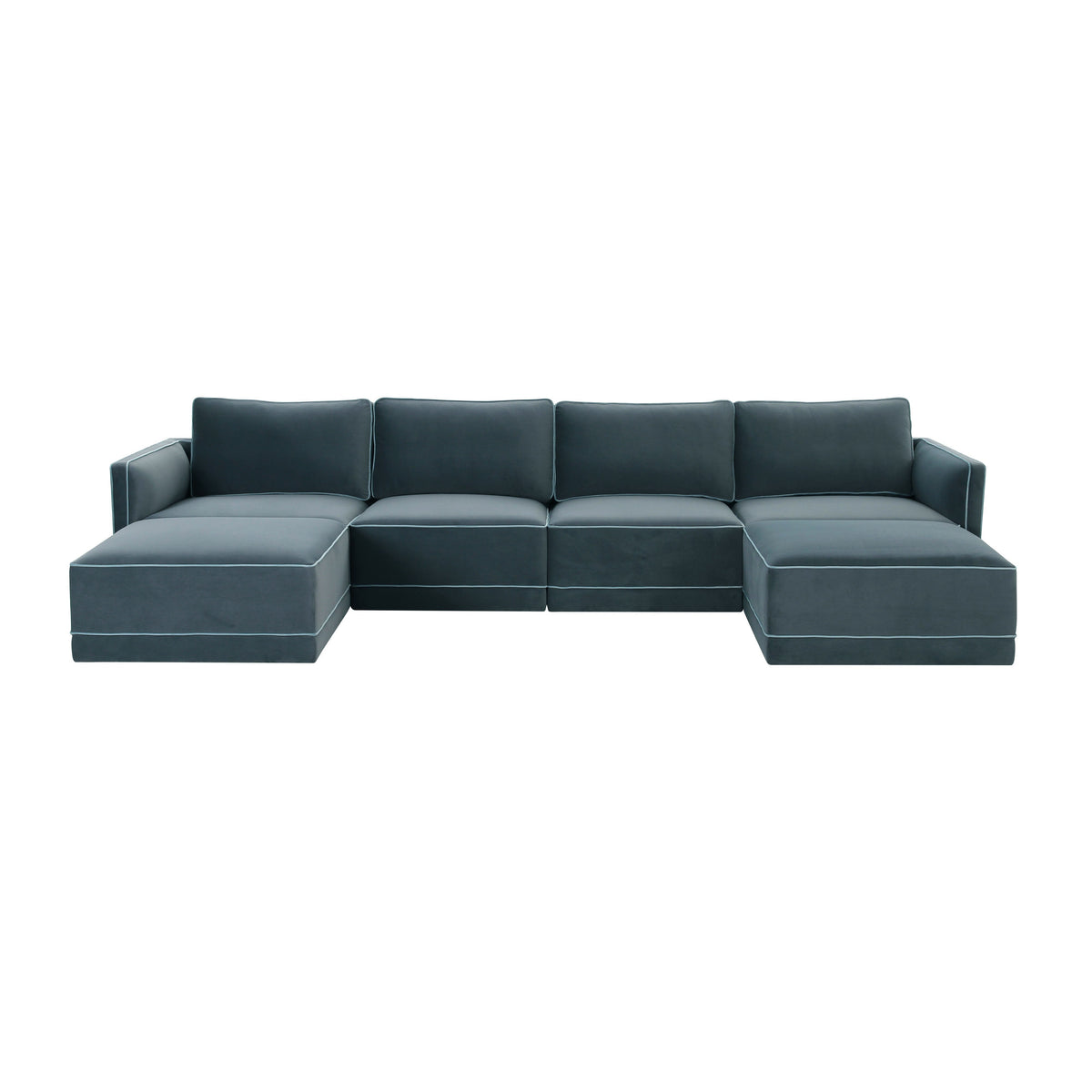 Willow 6-Piece Performance Velvet Modular U Sectional