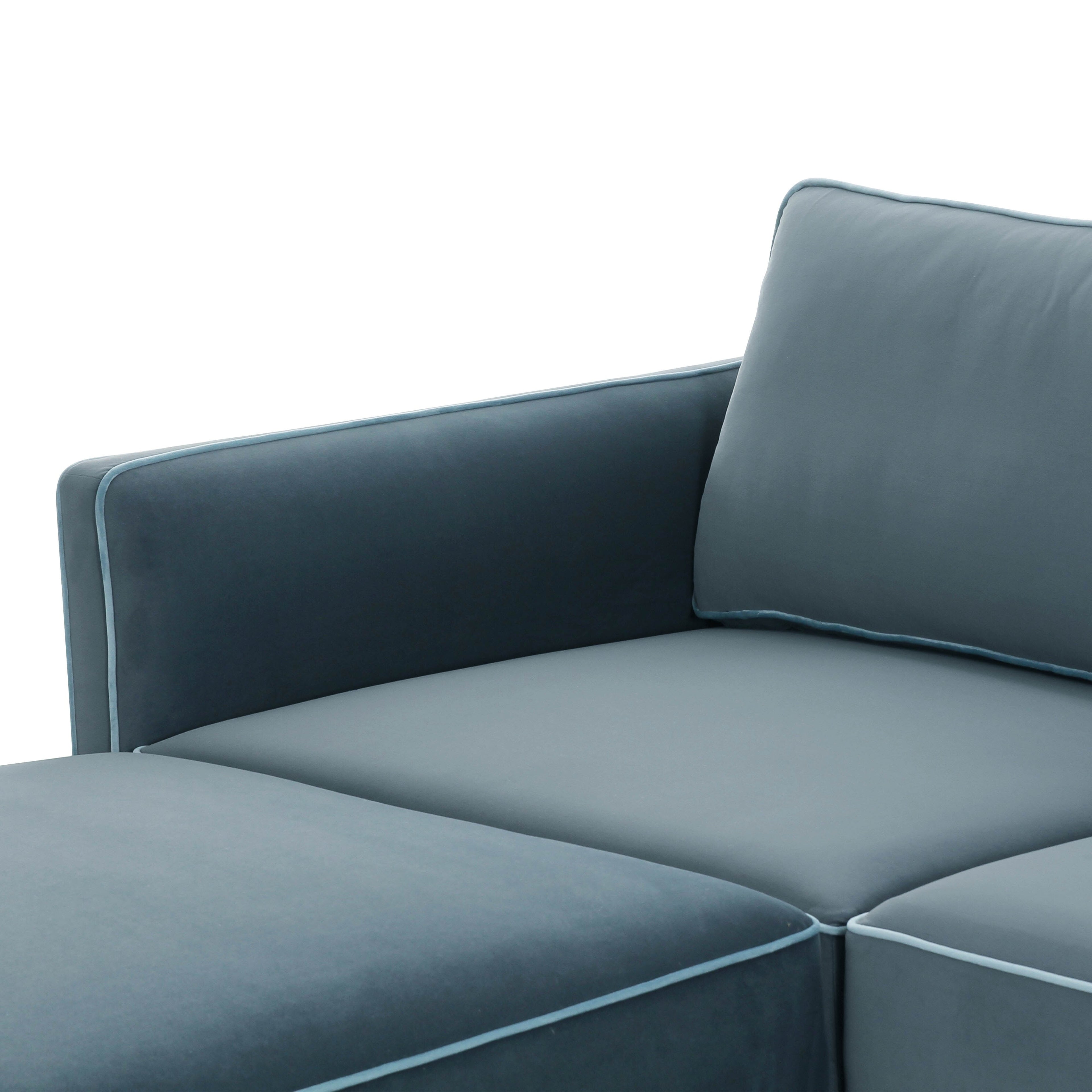 Willow 6-Piece Performance Velvet Modular U Sectional