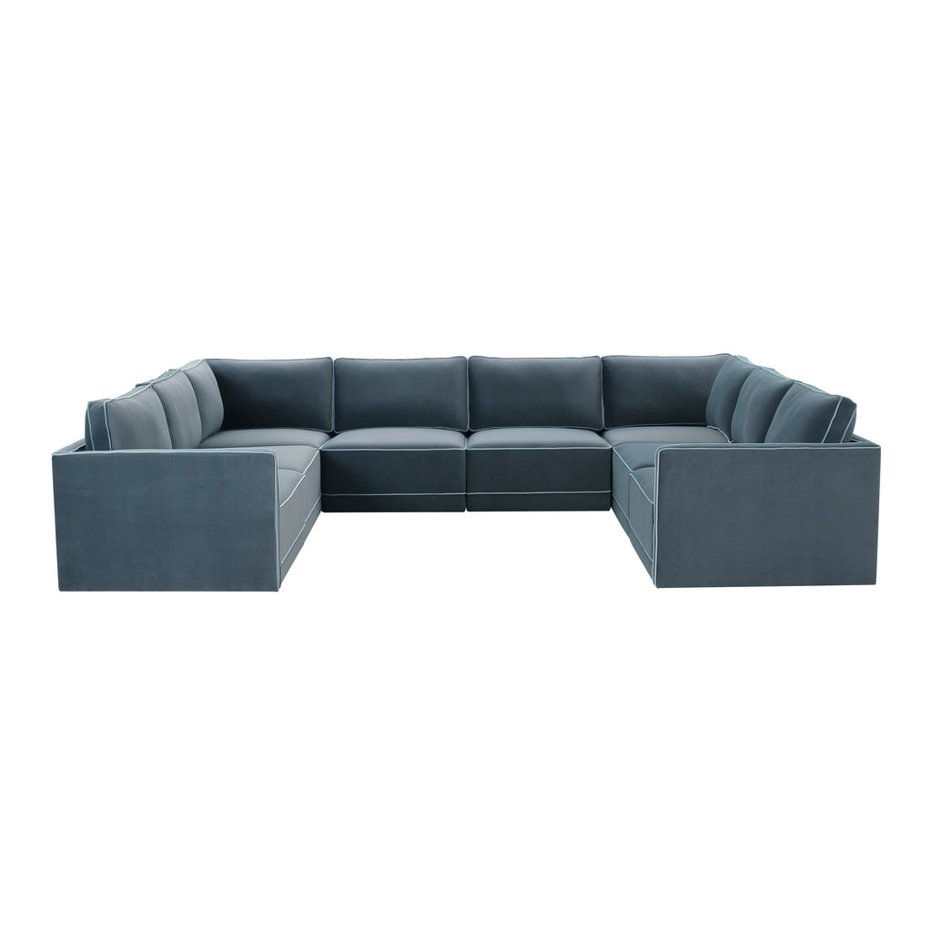 Willow 8-Piece Performance Velvet Modular Large U Sectional
