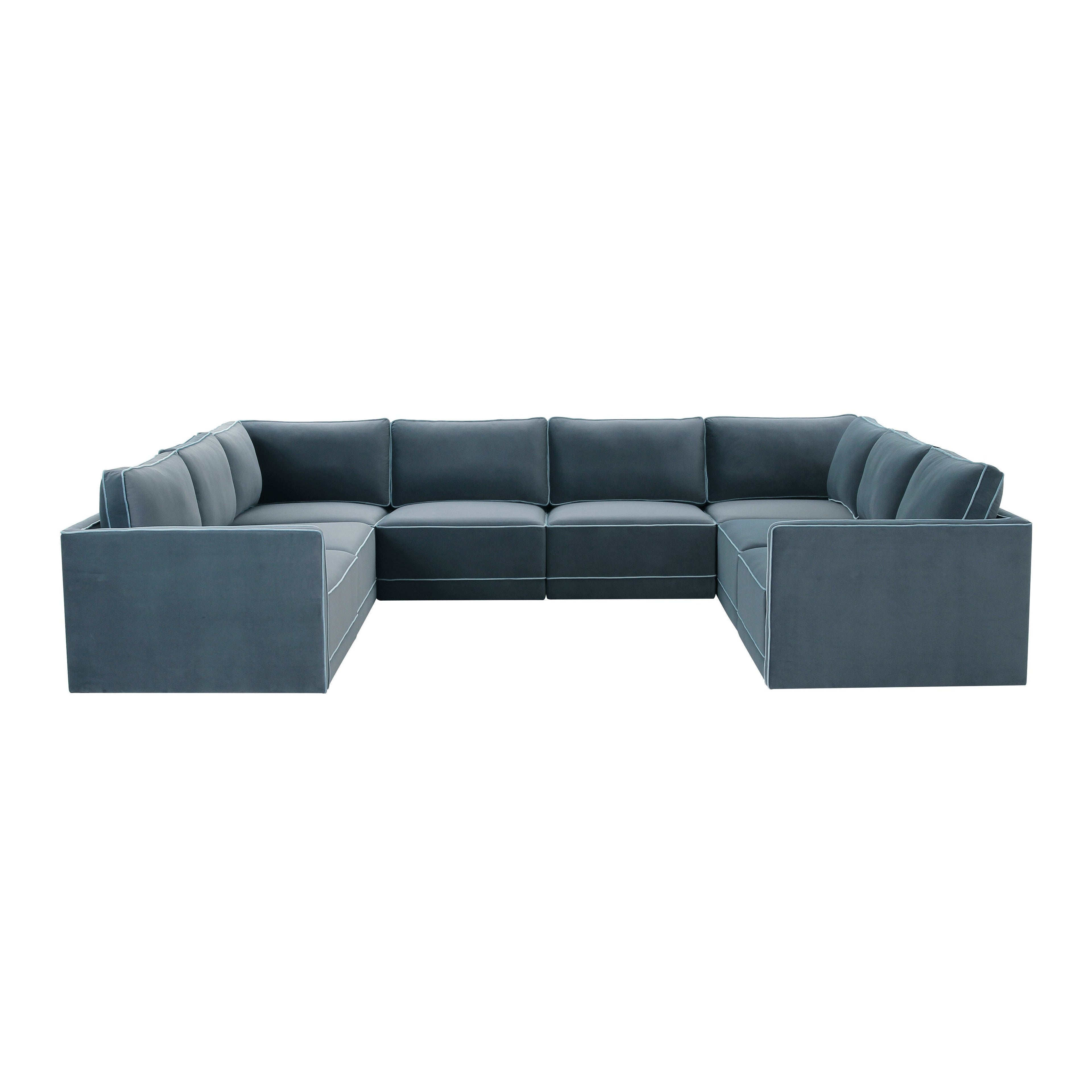 Willow 8-Piece Performance Velvet Modular Large U Sectional