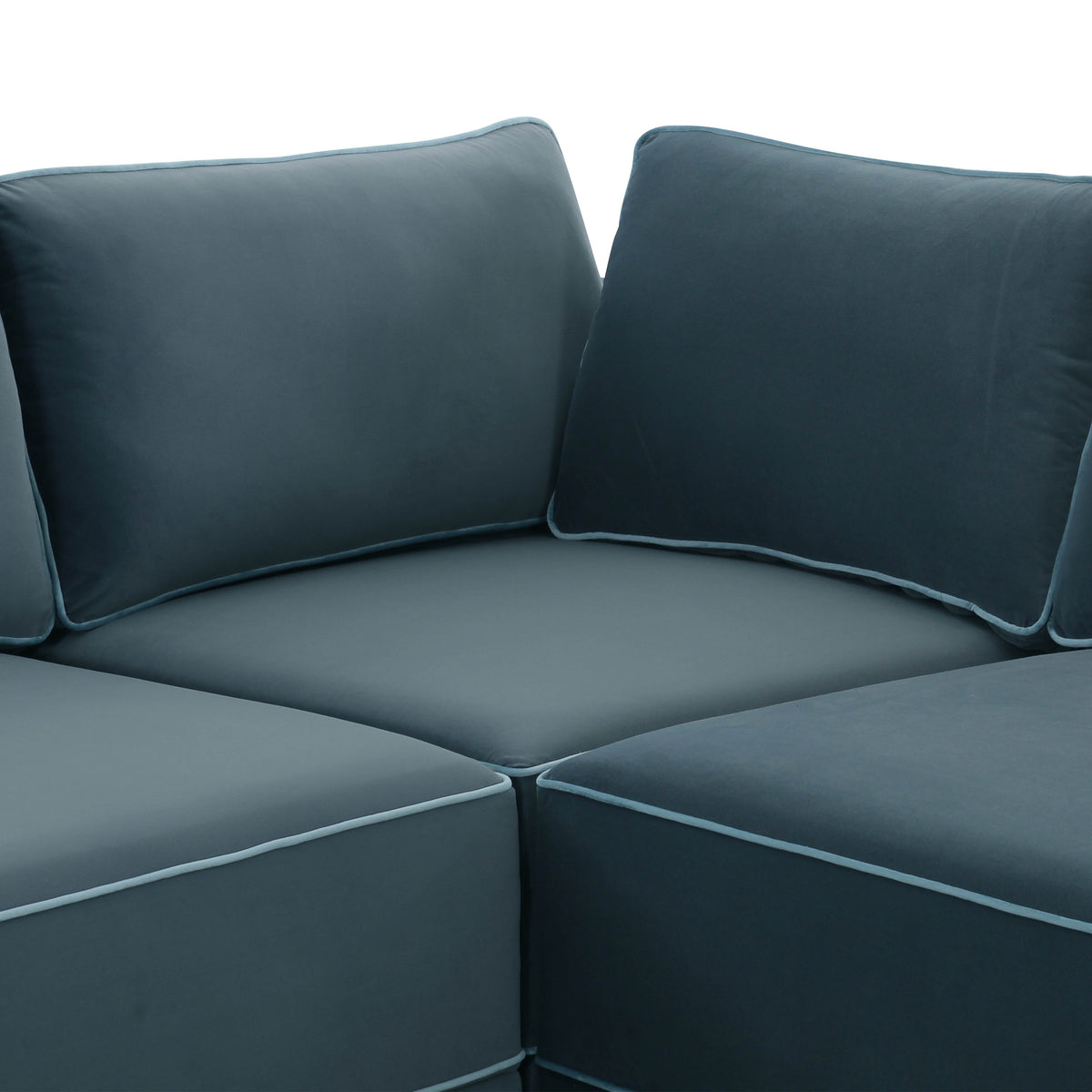 Willow 5-Piece Performance Velvet Modular L Sectional