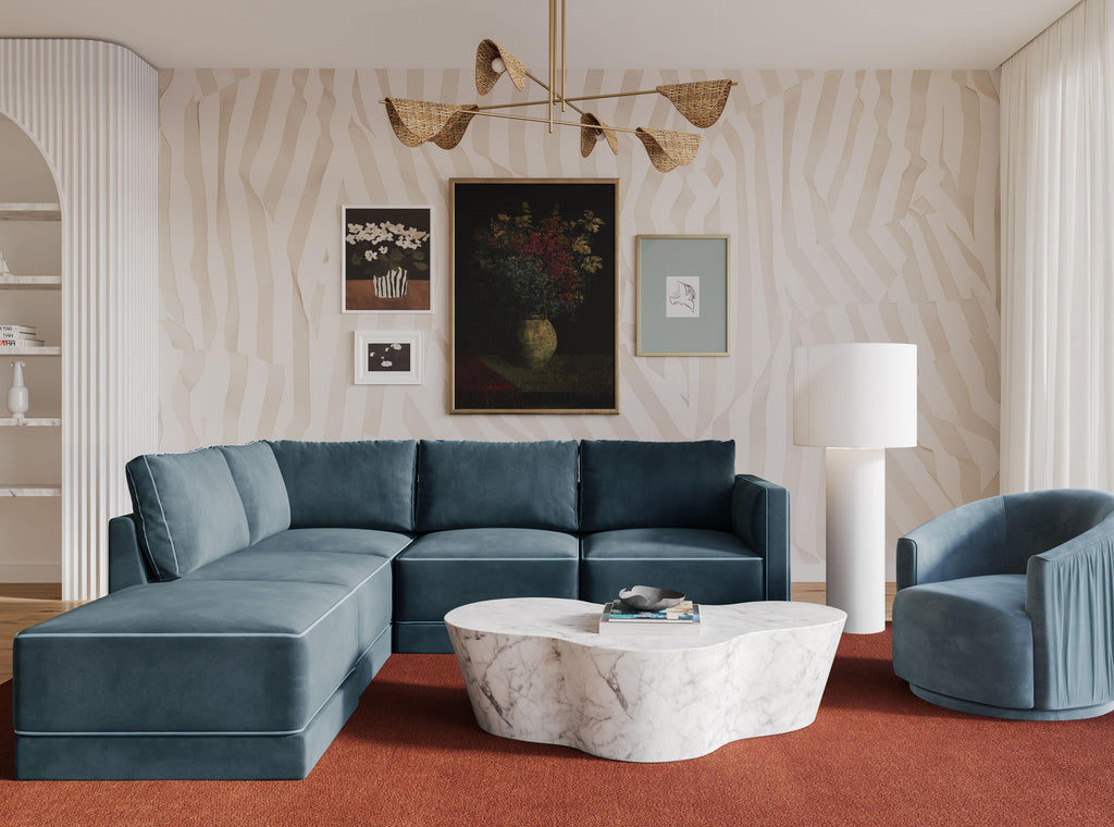 Willow Performance Velvet Modular Sectional Collection
