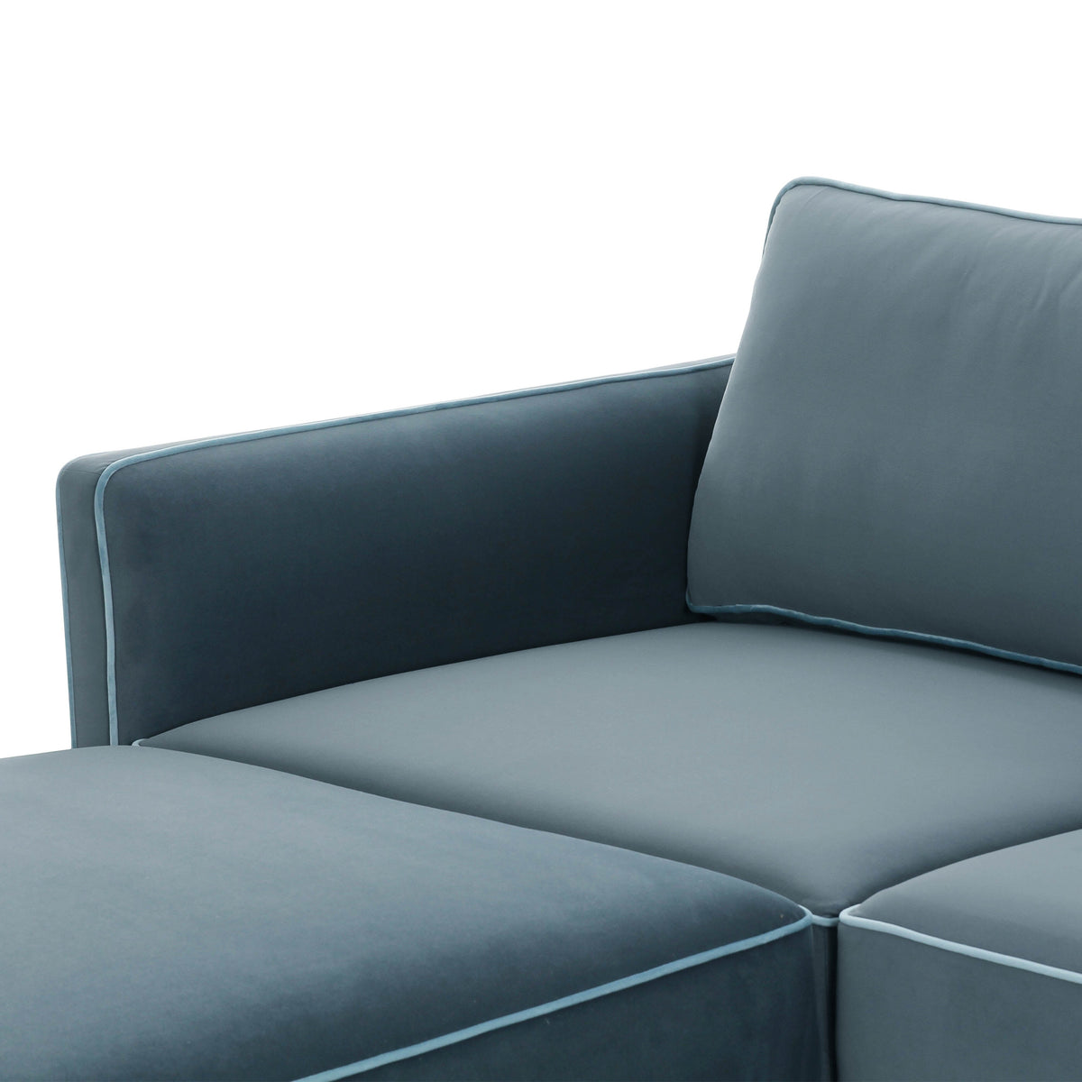 Willow 5-Piece Performance Velvet Modular Left Facing Sectional