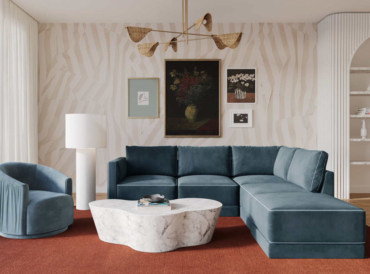Willow Performance Velvet Modular Sectional Collection