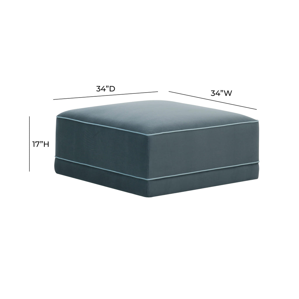 Willow Performance Velvet Modular Ottoman