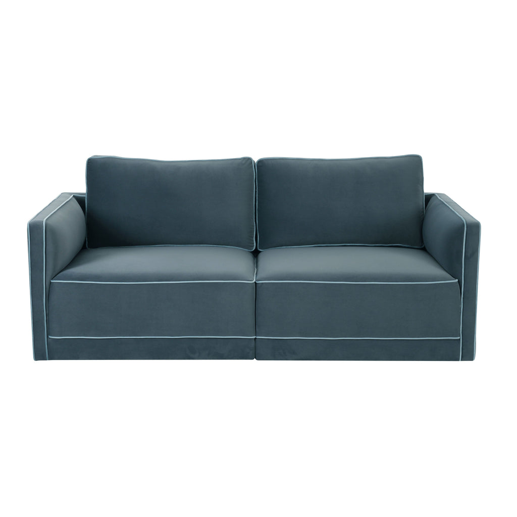 Willow 74" Performance Velvet Modular Loveseat