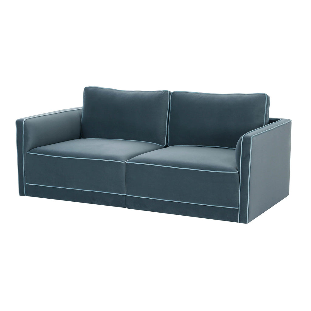 Willow 74" Performance Velvet Modular Loveseat