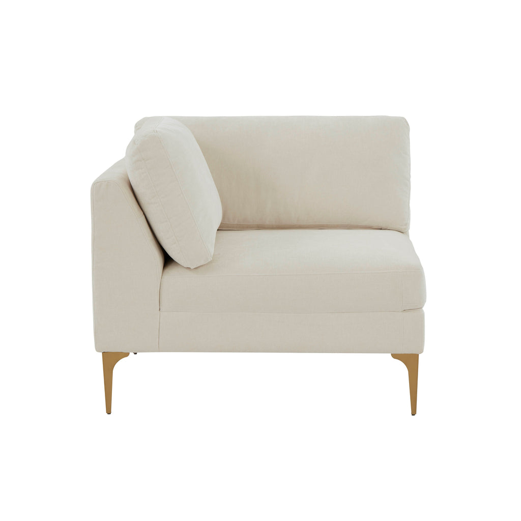 Serena Performance Velvet Modular Armless Chair