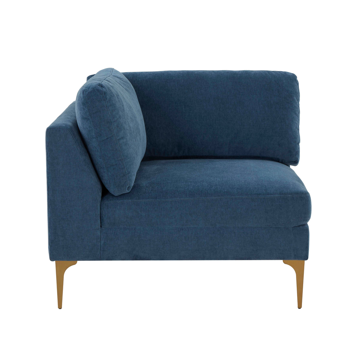 Serena Performance Velvet Modular Armless Chair