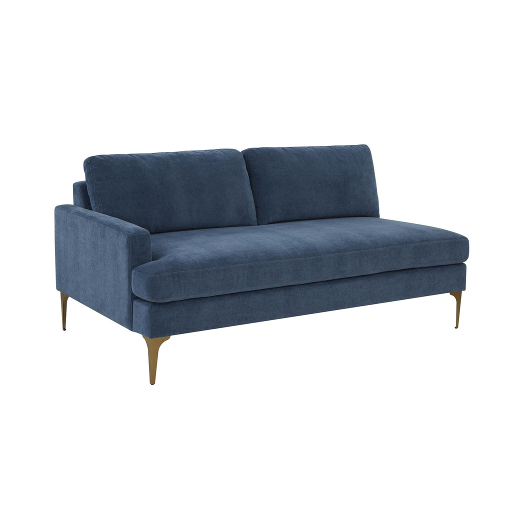 Serena 68" Performance Velvet Modular Loveseat