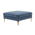 Serena Performance Velvet Ottoman