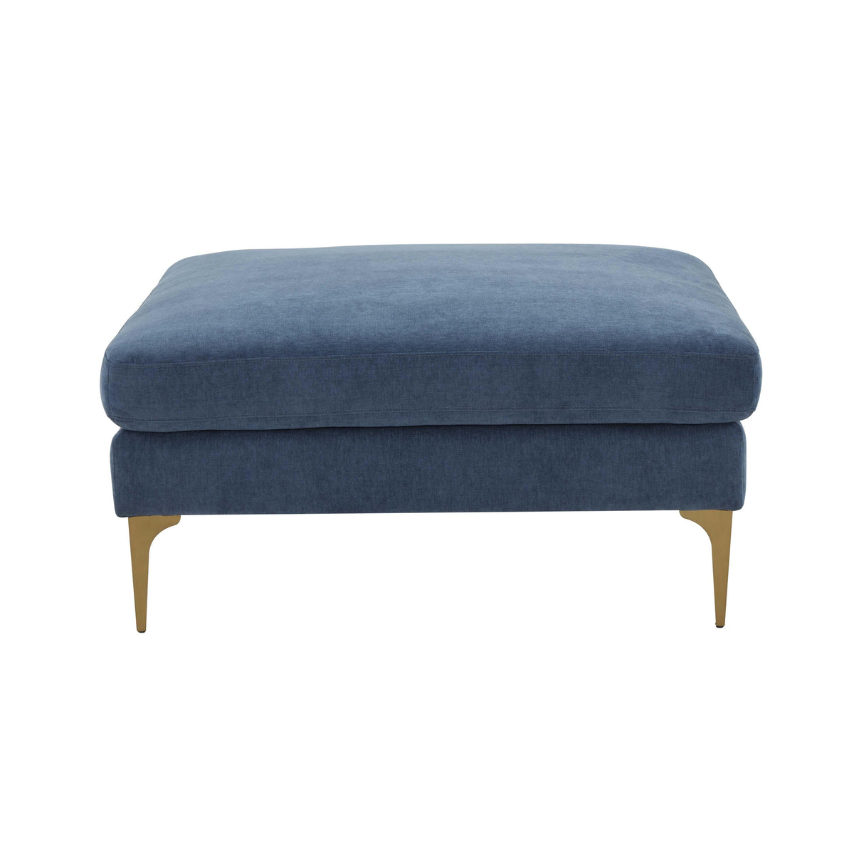 Serena Performance Velvet Ottoman