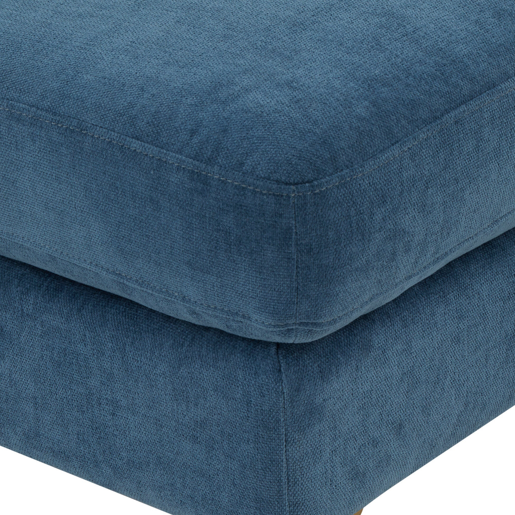 Serena Performance Velvet Ottoman