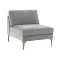 Serena Performance Velvet Modular Armless Chair