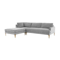 Serena 3-Piece Performance Velvet Chaise Sectional